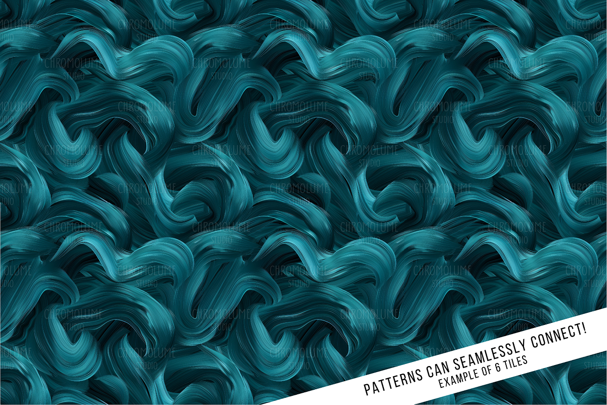 Teal Textures Seamless Digital Paper, a Pattern Graphic by Chromolume Studio (Photo 7 of 28)