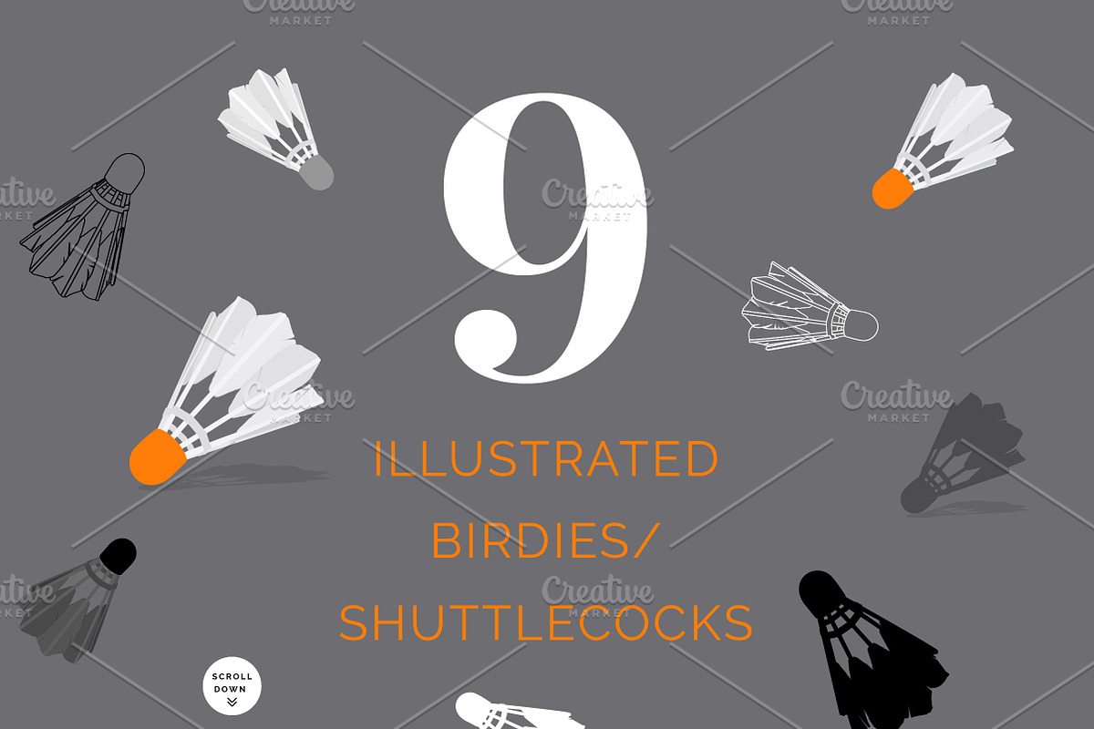 Shuttlecock Pattern & Clip Art, a Pattern Graphic by Preyer Design (Photo 2 of 8)