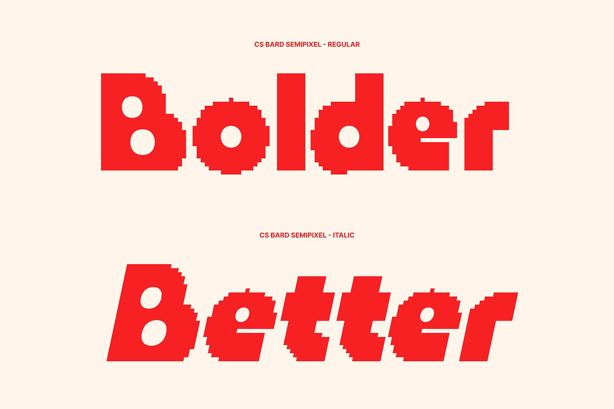 CS Bard Semipixel, a Sans Serif Font by Craft Supply Co. (Photo 3 of 8)