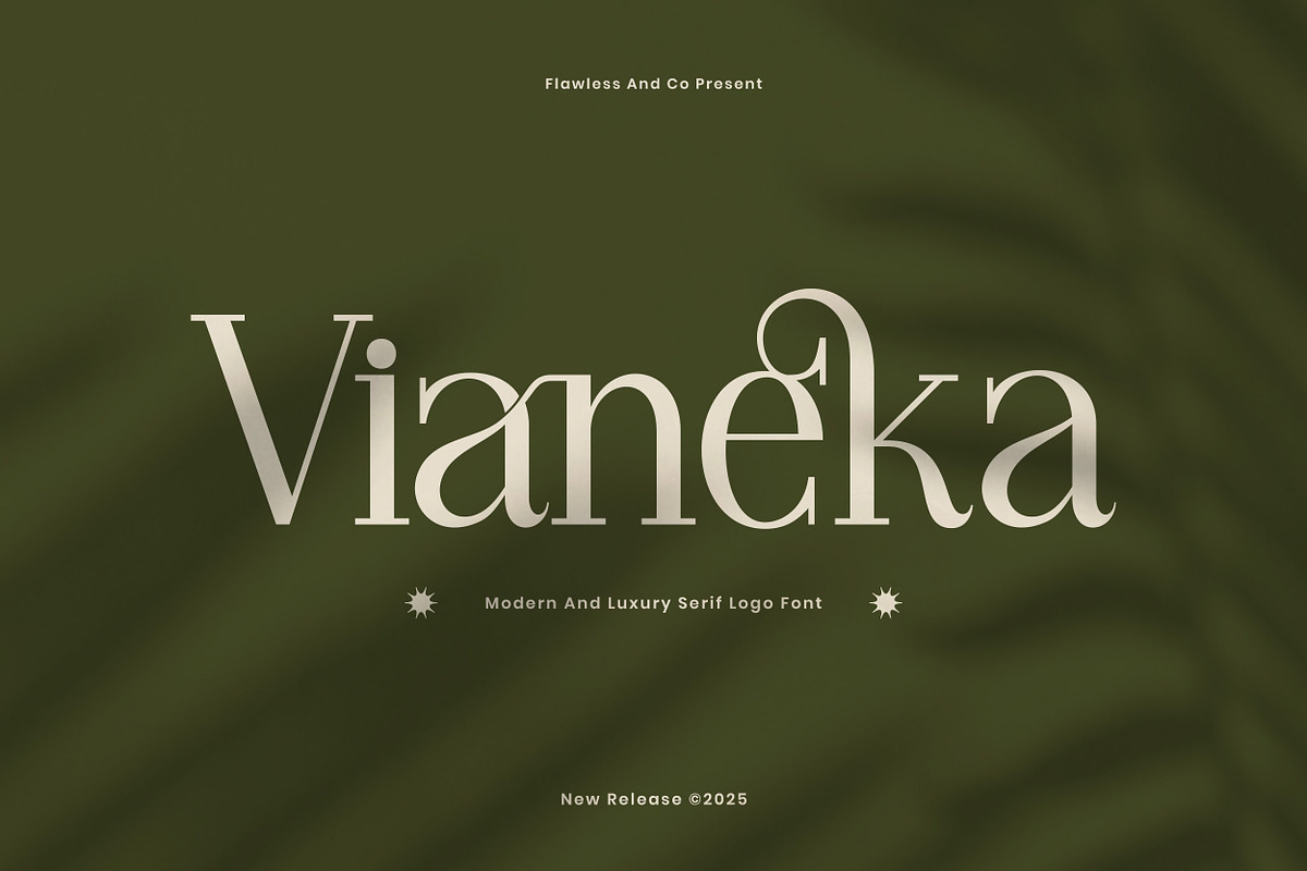 Vianeka -  Modern Luxury Serif Font, a Serif Font by Flawless And Co (Photo 1 of 10)