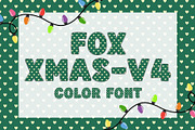 Fox Xmas-V4 Color Font, a Symbol Font by Fox7 By Rattana (Thumbnail 1 of 7)