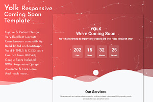 Yolk - Bootstrap ComingSoon Template