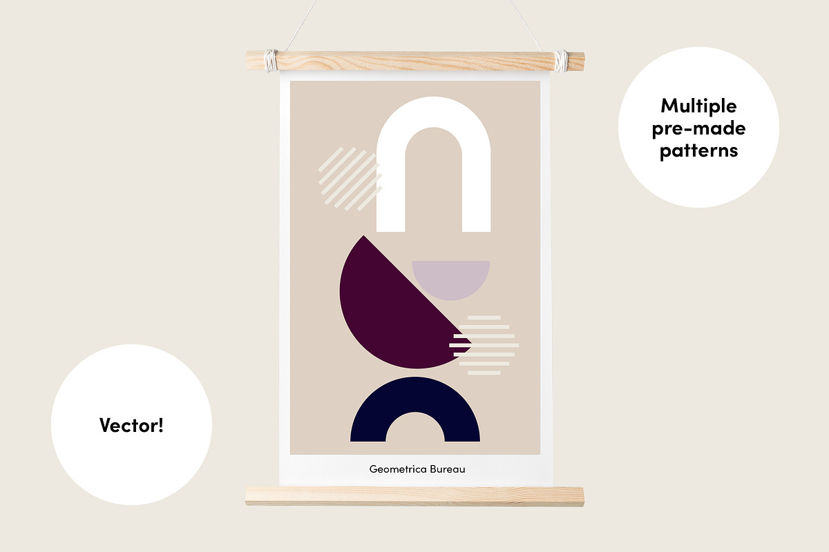 Modern Geometric, a Pattern Graphic by Geometrica Bureau (Photo 3 of 11)