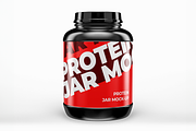 Large Protein Jar Mockup, a Packaging Mockup by Se٧enStudio (Thumbnail 2 of 2)