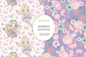 Fairies & Butterflies Digital Papers