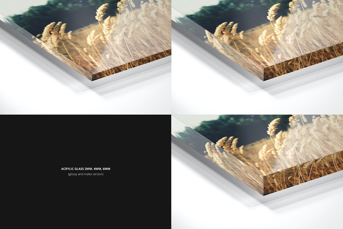 Dibond & Acrylic Closeups Mockup Set, a Household Mockup by creatsy5 (Photo 6 of 10)