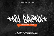 NY Bronx - Graffiti Font, a Font by Snape Design Studio (Thumbnail 1 of 5)