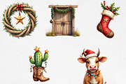 Western Christmas Clipart PNG, an Illustration by CrexoraLab (Thumbnail 3 of 5)