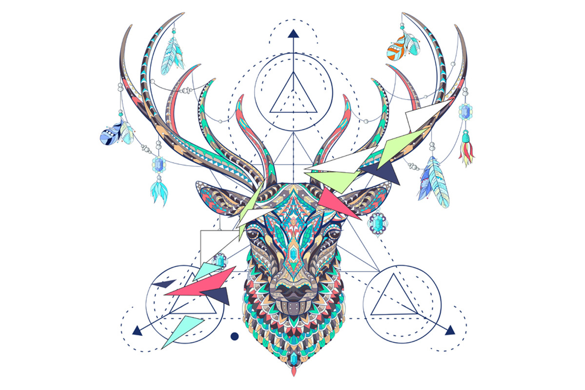 Ethnic Collection: Deer, an Animal Illustration by ArtoJoy (Photo 3 of 6)
