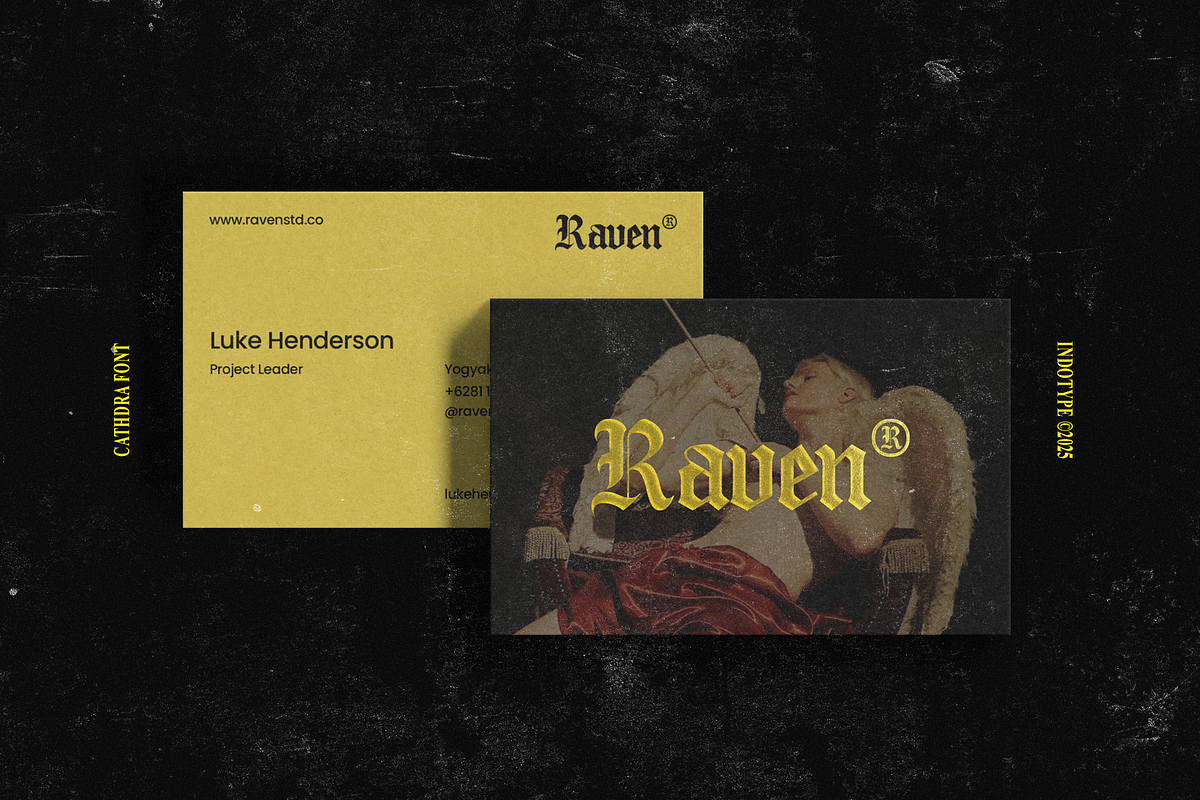 Cathdra - Gothic Blackletter Font, a Blackletter Font by Indotype Foundry (Photo 8 of 10)