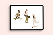 Monoline Procreate Brush, a Brush Add-On by Rachel Kick (Thumbnail 4 of 8)
