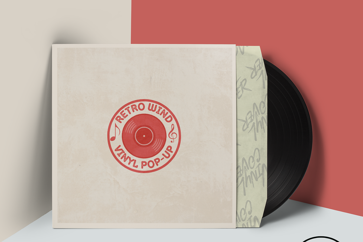 Vintage Vinyl Branding Bundle, a Brochure Template by Zaphirune_Studio (Photo 6 of 6)