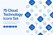 Cloud technology Icon, an Outline Icon by Prosymbols (Thumbnail 1 of 7)