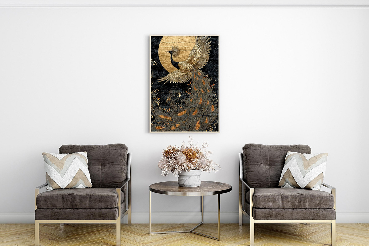 Egyptian Gold & Black Wall Art, an Illustration by PrintablesByFranklyn (Photo 6 of 7)