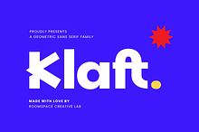 Klaft – Modern Bold Sans Serif Font