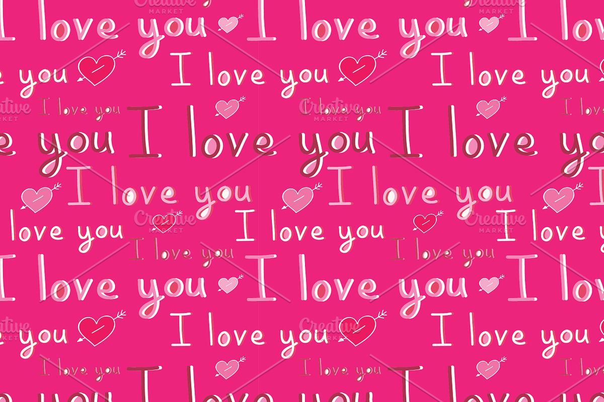 Vector set of Valentine's Day., a Decorative Illustration by Little A (Aigul) (Photo 2 of 4)