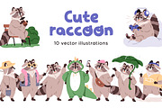 Cute raccoon, funny forest animal, an Animal Illustration by Good Studio (Thumbnail 1 of 10)