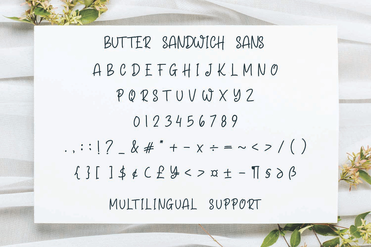 Butter Sandwich, a Script Font by Mozatype (Photo 20 of 23)