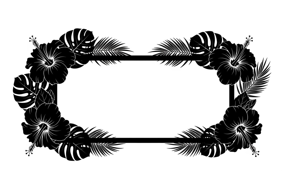 Floral Rectangle Frame SVG Bundle, an Illustration by jahid234 (Photo 11 of 31)