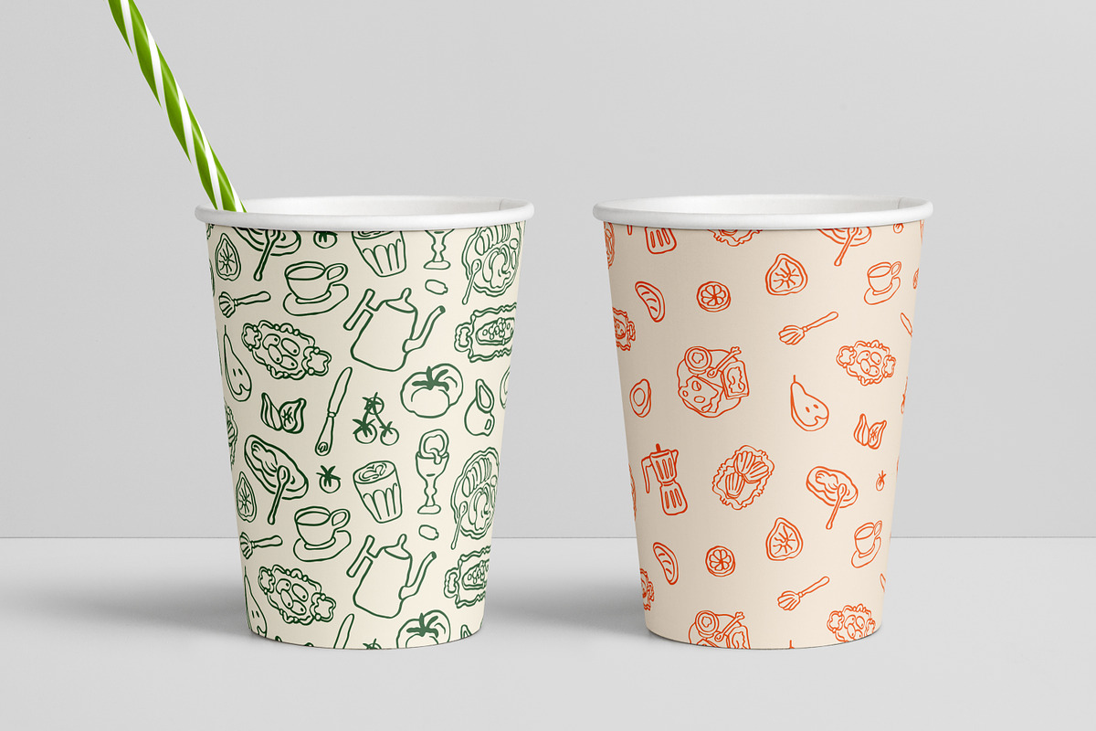 Breakfast food on seamless patterns, a Pattern Graphic by Good Studio (Photo 9 of 11)