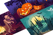 Halloween. Banners, a Decorative Illustration by Yulia Ogneva (Thumbnail 2 of 5)