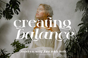 Creating Balance | Modern Serif, a Serif Font by Pentagonistudio (Thumbnail 1 of 11)