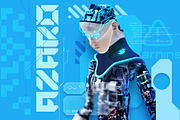 Azaro - Futuristic Sci-fi Font, a Sans Serif Font by Samtiv Studio (Thumbnail 1 of 4)