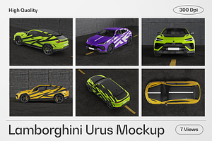 Lamborghini Urus Car Mockup