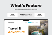 Travel & Adventure Google Slide, a Presentation Template by SquidPixey (Thumbnail 2 of 6)