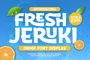 Fresh Jeruki - Drink Font, a Handwritten Font by twinstd (Thumbnail 1 of 10)