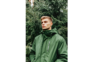 Man in Raincoat Posing Outdoors, a Person Photo by Lermont51