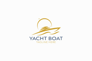 Luxury Yacht Boat Services Logo, a Branding & Logo Template by Signatoro