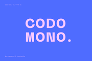Codo Mono Variable Monospace, a Sans Serif Font by Colt Type Co (Thumbnail 1 of 6)