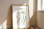 Couple Hugging Line Art Print, a Decorative Illustration by elfy creative (Thumbnail 3 of 4)