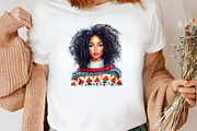 African American Christmas Clipart, an Illustration by Canvas Craft (Thumbnail 4 of 7)