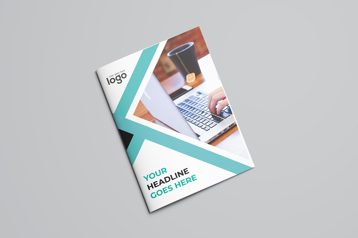 Creative Blue Bifold Brochure, a Brochure Template by ZAAS (Photo 1 of 8)