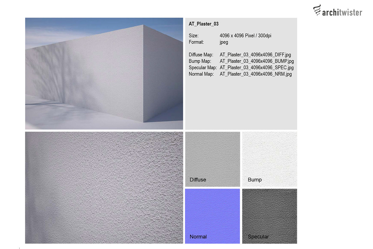 25 Seamless Plaster Textures, a Texture Graphic by architwister