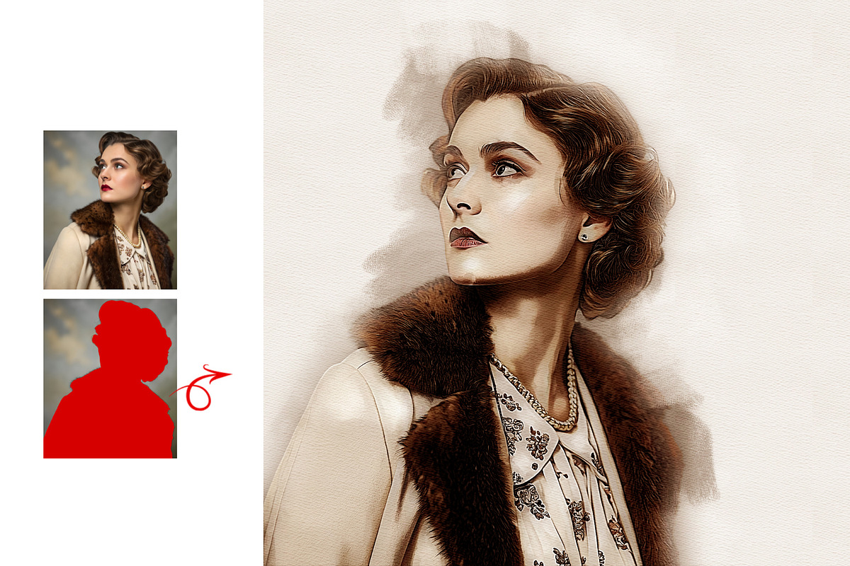 Watercolor Advanced Art Action, an Action Add-On by MRI STUDIO (Photo 3 of 13)