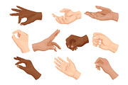 Set of diverse hand gesture, an Object Illustration by Things for designers (Thumbnail 1 of 3)