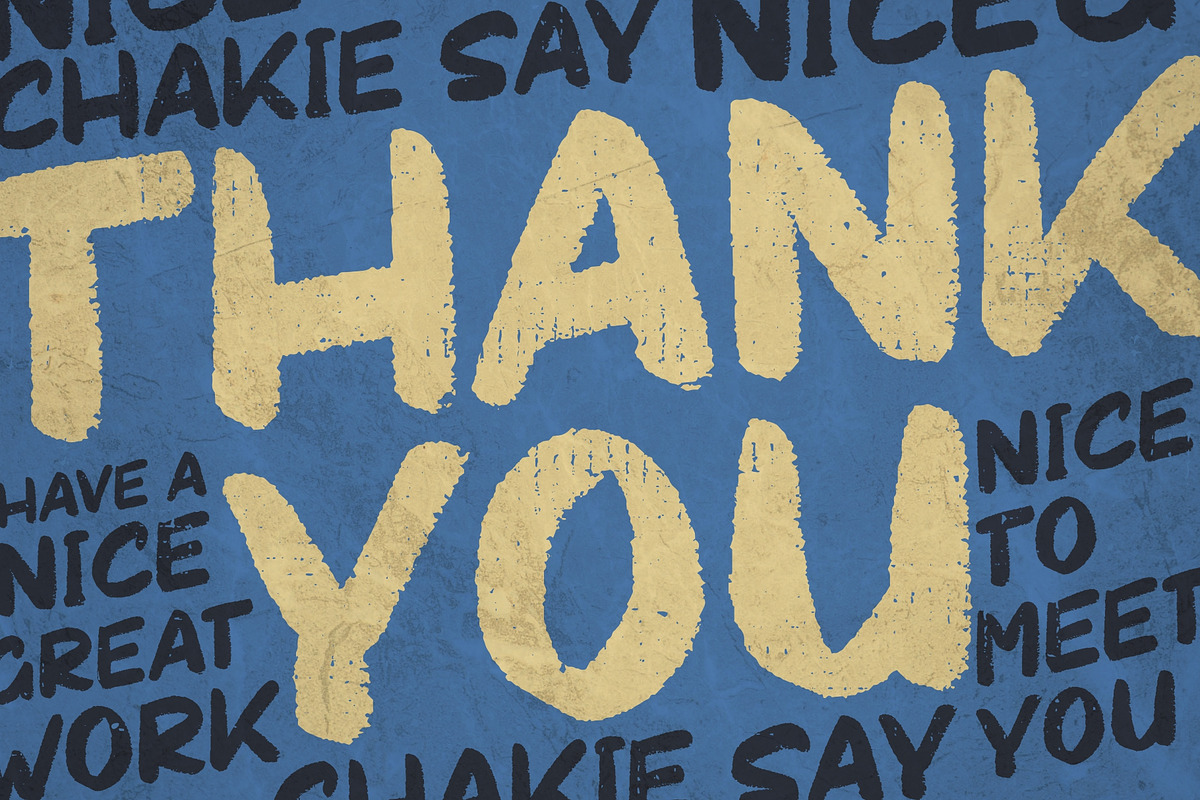 CHAKIE - Retro Brush Font preview 8