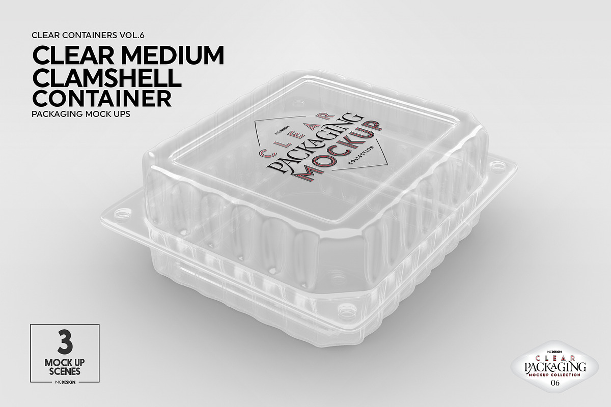 06 Clear Container Packaging Mockups, a Cups & Container Mockup by INCDesign (Photo 15 of 21)