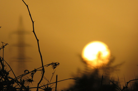 Sunset stock photo containing sun and sunset
