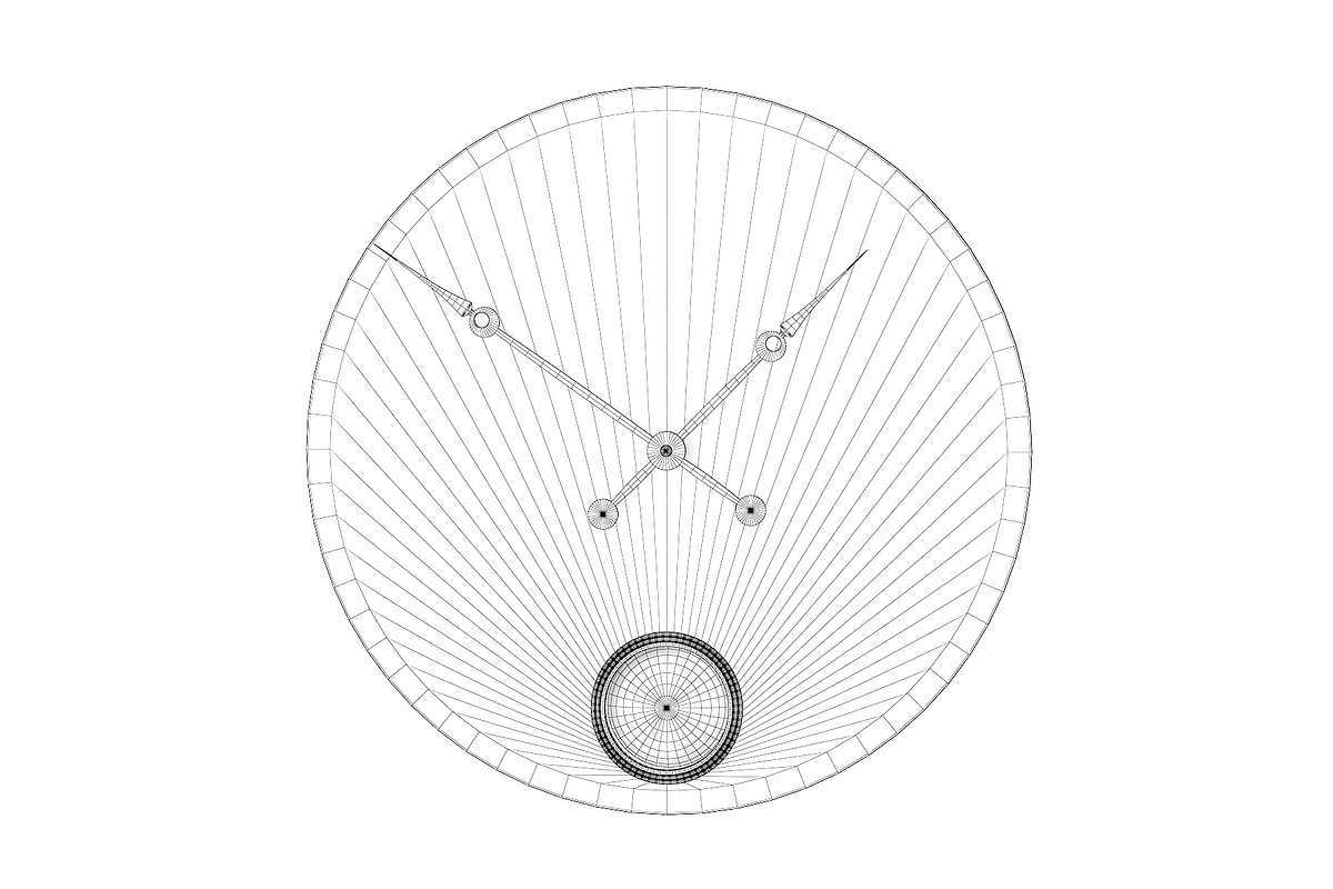 Large Wall Clock, an Object 3D Model by CGAxis (Photo 2 of 6)