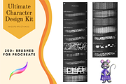 Character Design-Procreate Brushes, a Brush Add-On by MissPerfectKaos (Thumbnail 9 of 16)