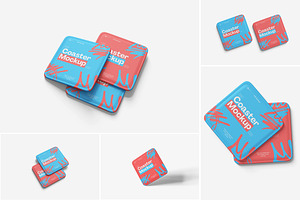 Coaster Mockup, a Product Mockup by Indah