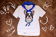 Set French Bulldog., an Animal Illustration by art_mouse (Thumbnail 3 of 4)