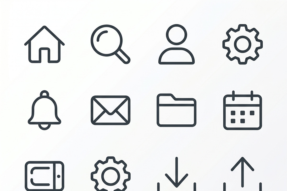 vector Bunles Designer Icon Set, an Outline Icon by adenpinkstore (Photo 9 of 14)