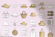 High Res Fashion Accessories Flats, a Graphic by Summer Stories (Thumbnail 2 of 9)