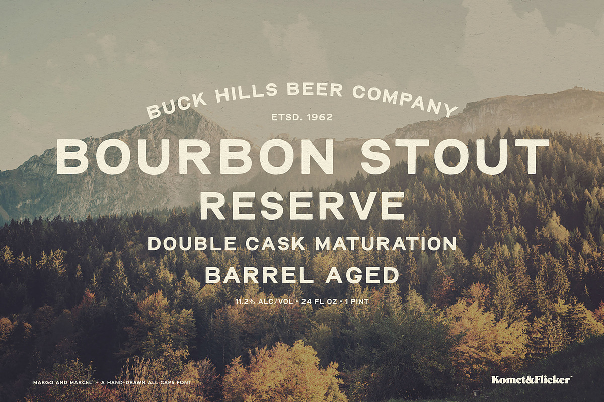 Margo and Marcel - A Hand-Drawn Font, a Sans Serif Font by Komet & Flicker (Photo 8 of 15)