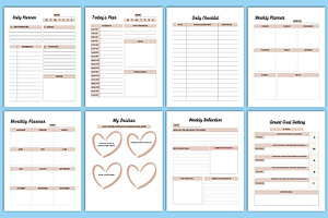 2024-2025 Vision Board Planner Canva